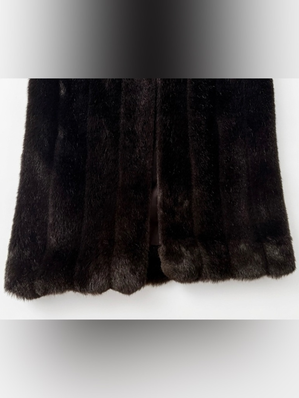 Monterey Fashions Long Black Faux Fur Long Coat - Classic Women's Outerwear - Picture 7 of 11